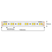BANDA LED PROFESIONALA CCT 18W/m 2700K-6500K 24V DC 120LED/m IP20