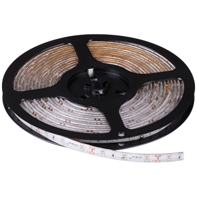 BANDA LED ROSU 4.8W/M, 12V DC, SMD2835, 60LED/m, IP65