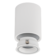 CORP DE ILUMINAT MONTAJ SUPRAFATA IP20, ROTUND, FIX, ALB