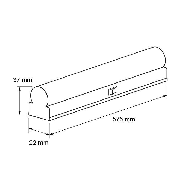 Corp de iluminat LED termoplastic T5 7W 4200K