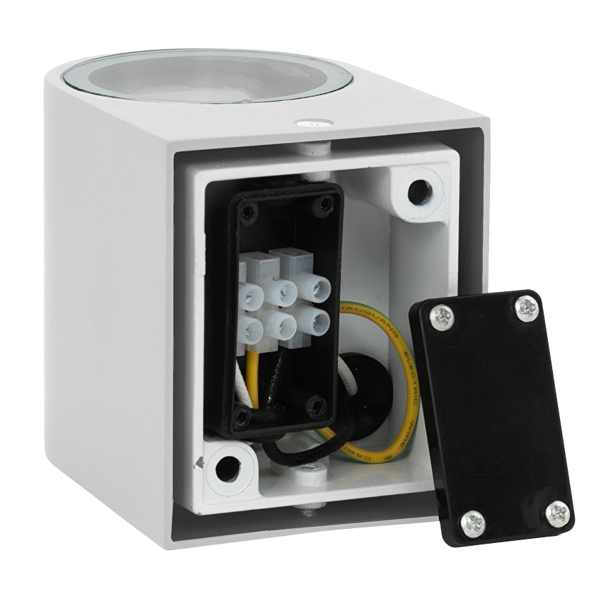 Corp de iluminat exterior, GU10, IP44, alb