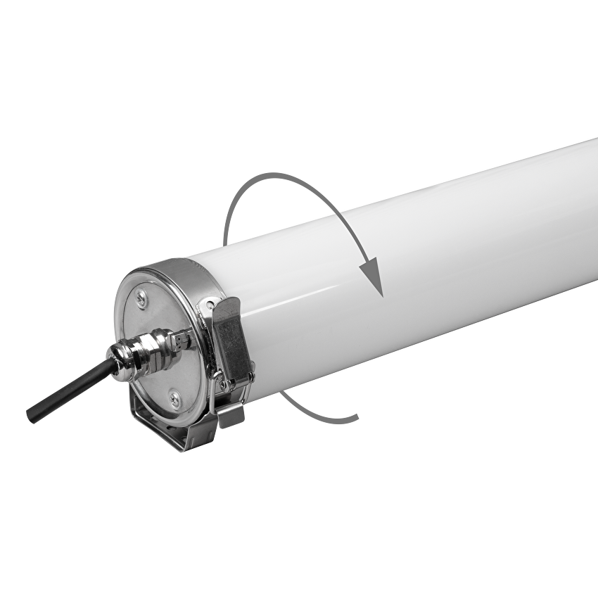 Lampa LED industriala, tubulara, 40W, 4000K, IP69K, IK10, 1.2m