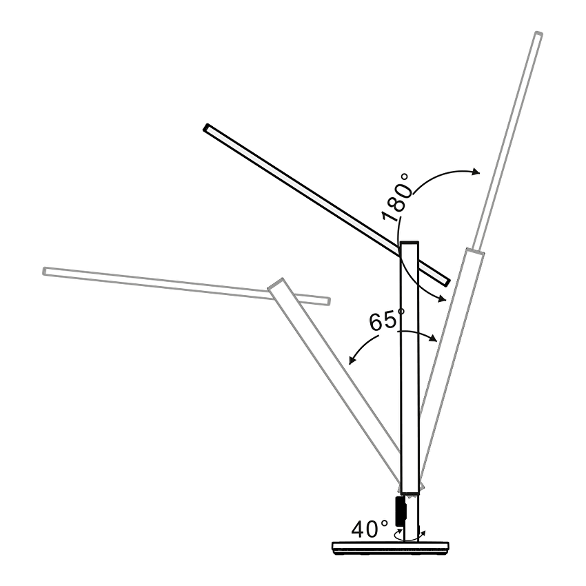 Lampa de birou LED dimabila 12W, 3000K/4000K/6000K, 220-240V AC