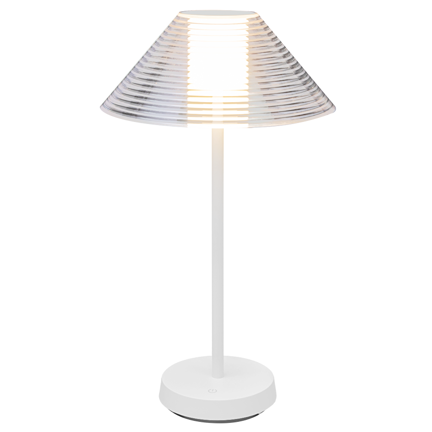 Lampa de birou LED dimabila reincarcabila 1.5W, 3000K, IP44, alba