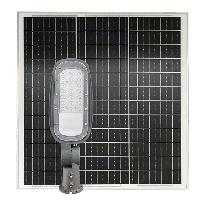 Lampa stradala LED cu panou solar R60, 12W, 4000K, 140x90, SMD2835, IP65