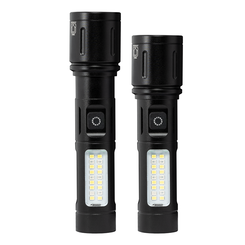 Lanterna LED multifunctionala cu zoom 8W/8W, 6500K/5500K, 5V DC, IP44