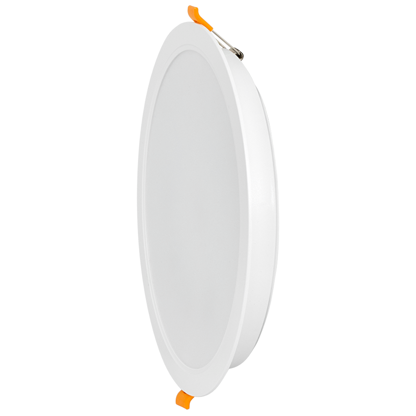 Panou LED incastrabil, rotund, rezistent la apa, 24W, 3000K/4000K/6500K, 220-240V