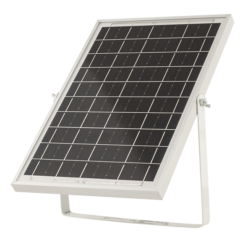 Proiector LED solar cu senzor PIR, 90°, 10W, 5500K, IP65