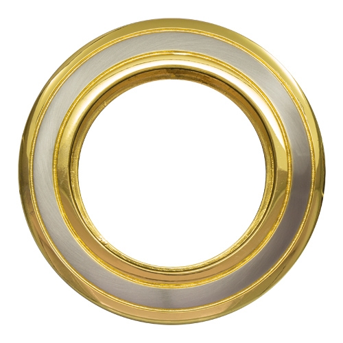 Rama incastrabila pentru spot, fixa, corp nichel satinat/auriu, MR16