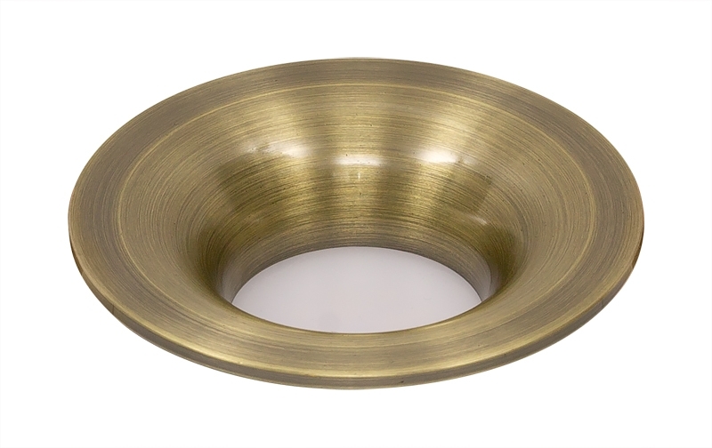 Rama incastrabila pentru spot, fixa, corp alama antichizat, MR16